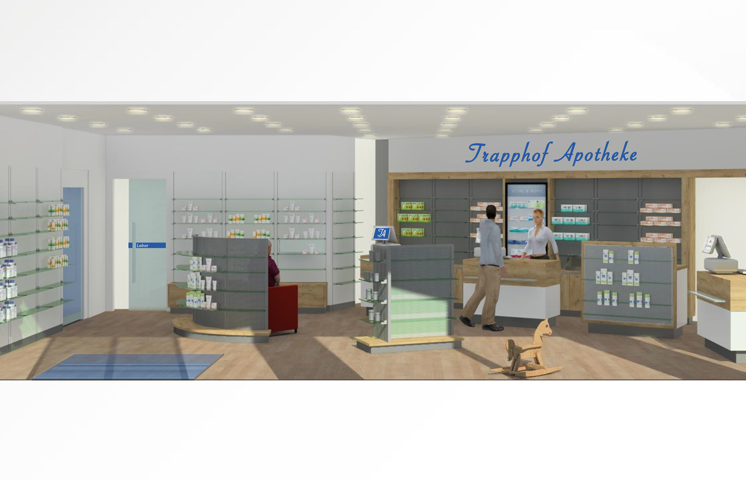 Corporate Design - Trapphof Apotheke, Quelle: Herbert H. Popp - poppdesign