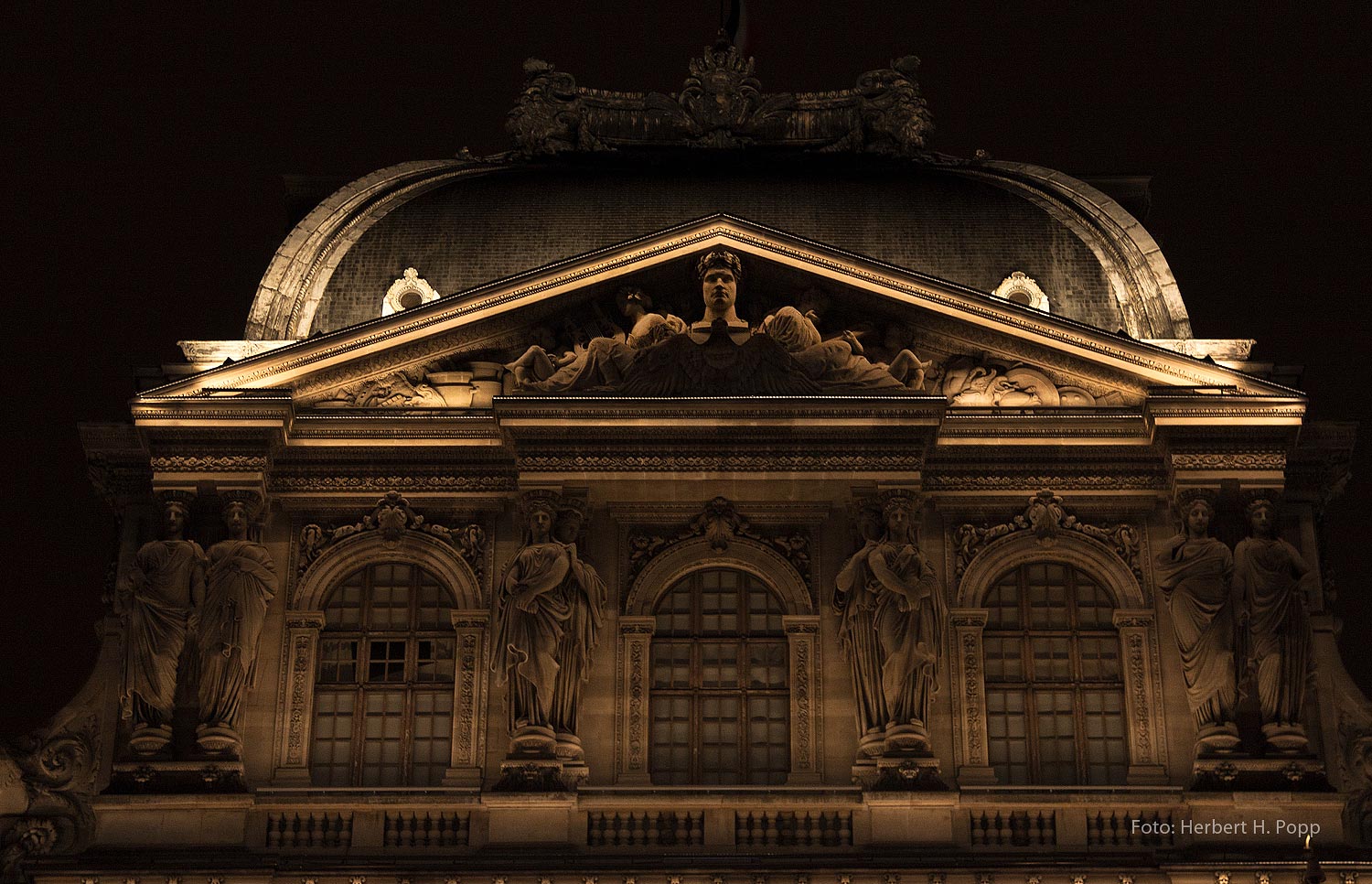 poppdesign-fotografie-nightlife, Paris, Louvre , Quelle: Herbert H. Popp - poppdesign