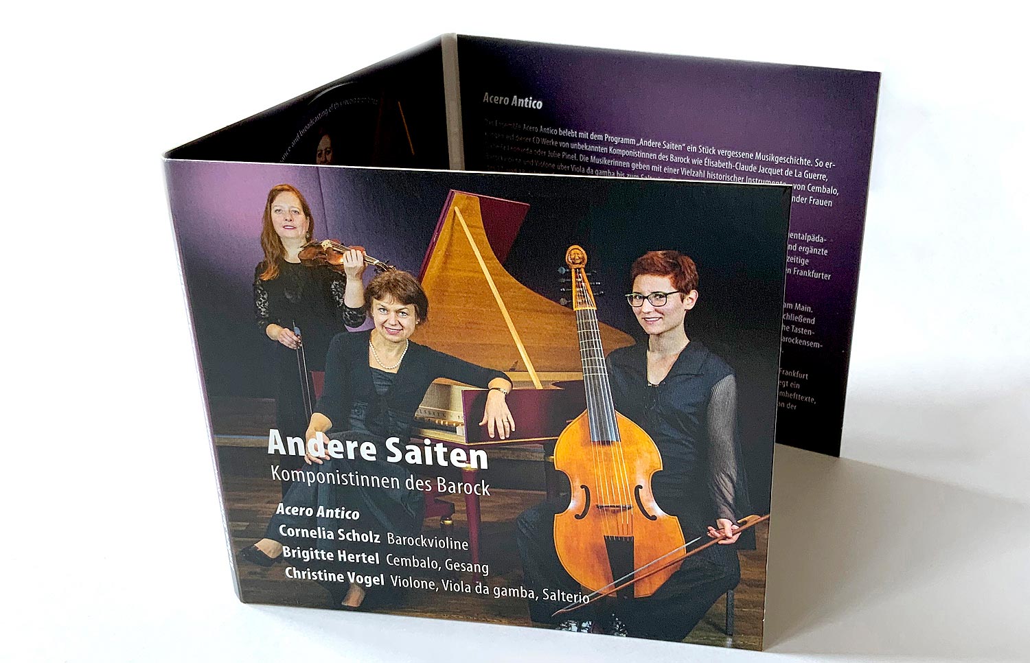 Acero Antico, Andere Saiten, Komponistinnen des Barock, Quelle: Herbert H. Popp - poppdesign