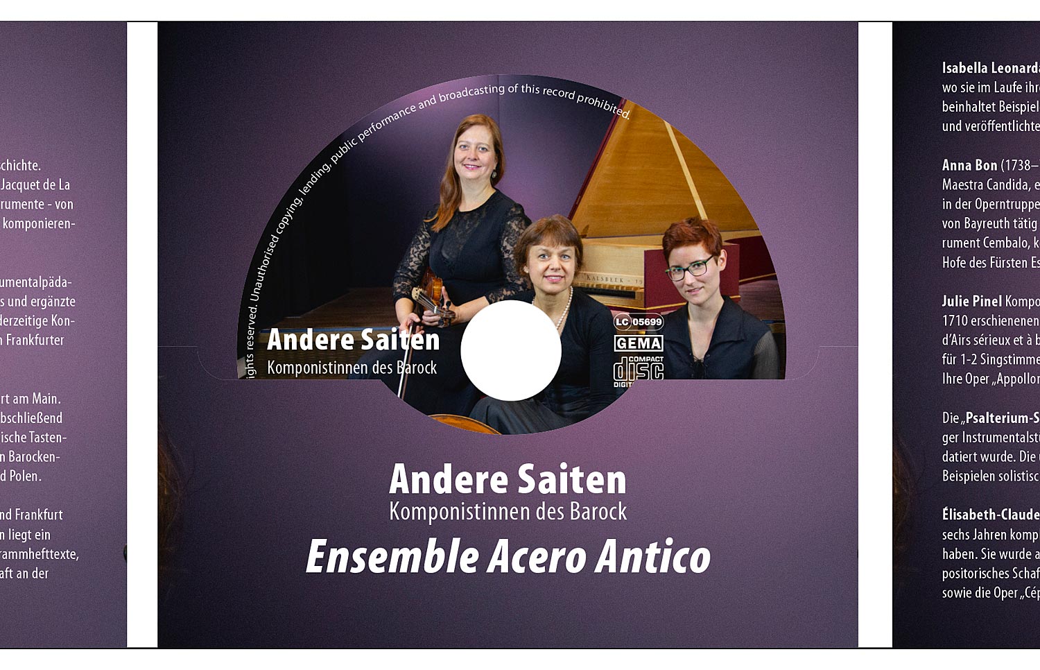 Acero Antico, Andere Saiten, Komponistinnen des Barock, Quelle: Herbert H. Popp - poppdesign