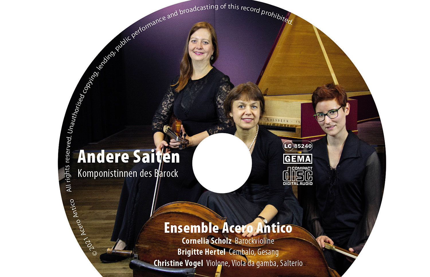 Acero Antico, Andere Saiten, Komponistinnen des Barock, Quelle: Herbert H. Popp - poppdesign