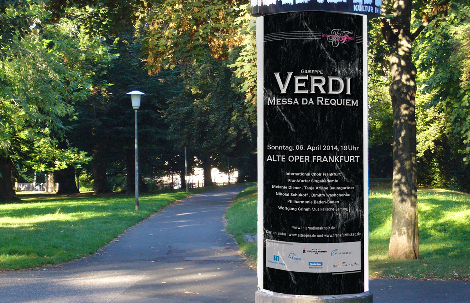 Grafik Design - Verdi Requiem, Quelle: Herbert H. Popp - poppdesign