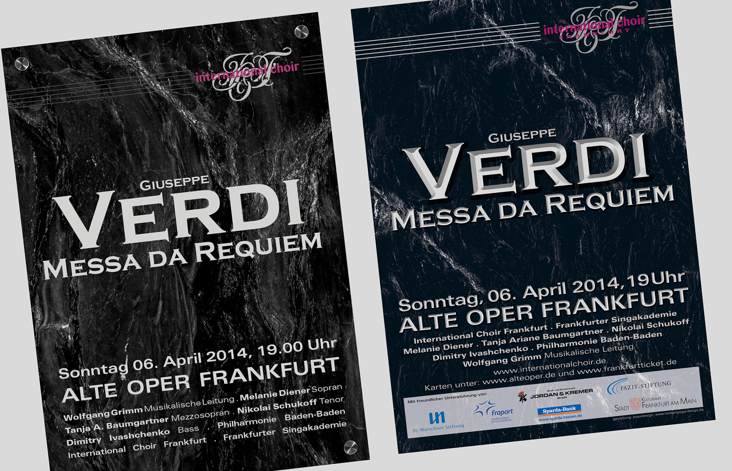 Grafik Design - Verdi Requiem, Quelle: Herbert H. Popp - poppdesign