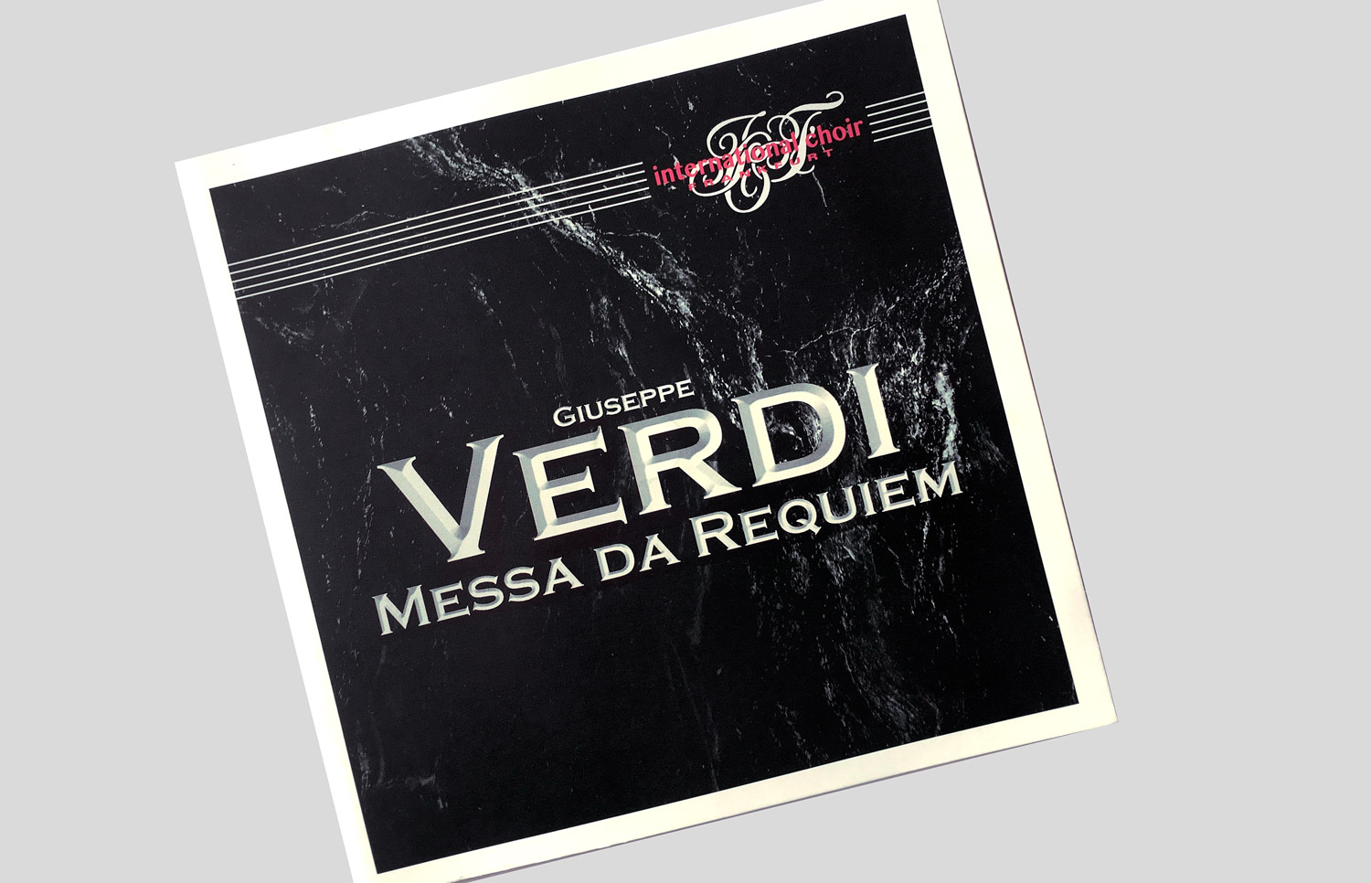 Grafik Design - Verdi Requiem, Quelle: Herbert H. Popp - poppdesign