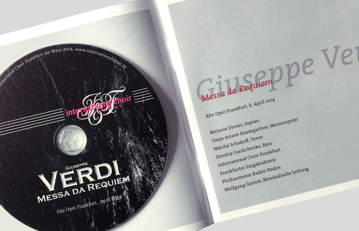 Grafik Design - Verdi Requiem, Quelle: Herbert H. Popp - poppdesign