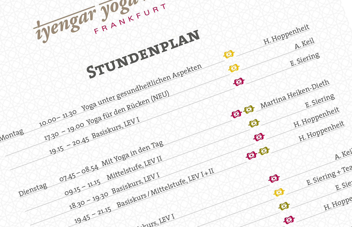 Iyengar-Yoga-Zentrum-Frankfurt, Typografie, Quelle: Herbert H. Popp - poppdesign