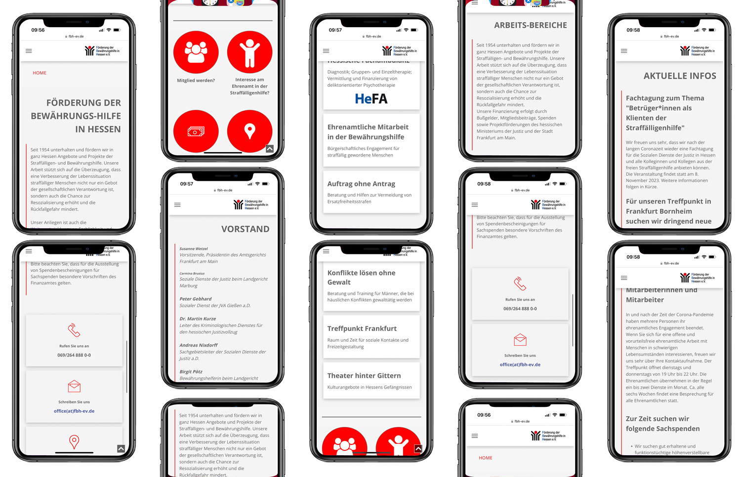 Web Design - Bewährungshilfe Verein, Quelle: Herbert H. Popp - poppdesign