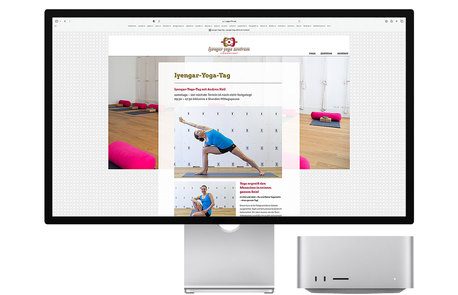 Web-Design  Iyengar-Yoga-Zentrum-Frankfurt, Quelle: Herbert H. Popp - poppdesign