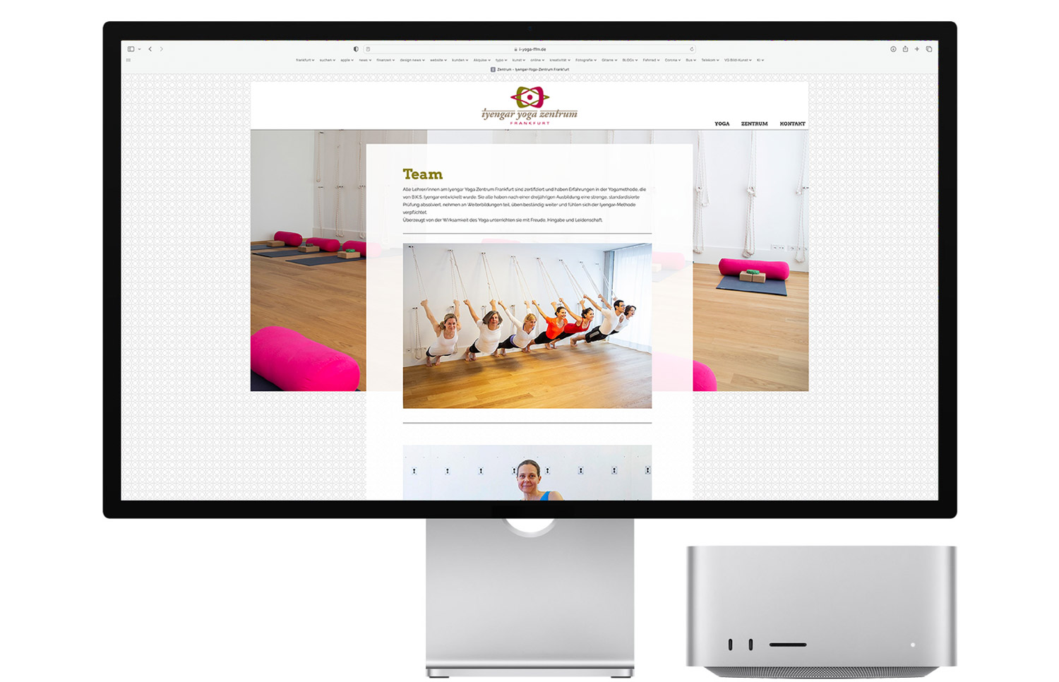 Web-Design  Iyengar-Yoga-Zentrum-Frankfurt, Quelle: Herbert H. Popp - poppdesign