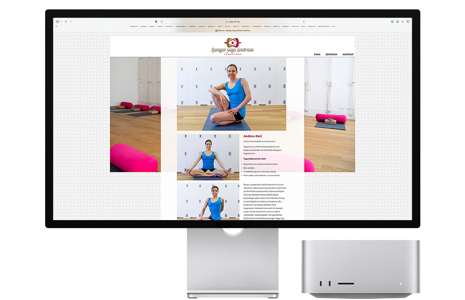 Web-Design  Iyengar-Yoga-Zentrum-Frankfurt, Quelle: Herbert H. Popp - poppdesign